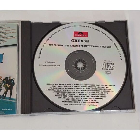 Grease CD 1978 Motion Picture Soundtrack VERY GOOD - Picture 10 of 11